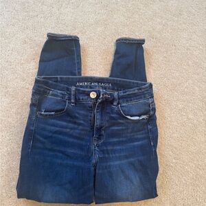 American Eagle Outfitters Women's Dark Blue Jeans